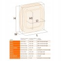 Drzwiczki drzwi wahadłowe dla psa Ferplast 41,2 x 48,2 brązowy swing 15